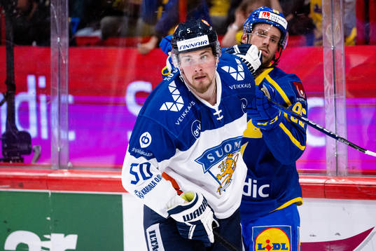 Mikael Seppälä of Finland and Mathias Bromé of Sweden