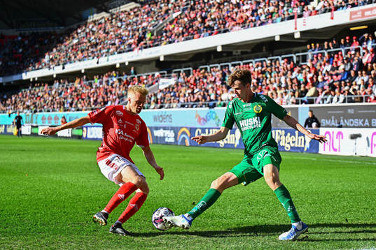 Kalmars Axel Lindahl och Hammarbys Williot Swedberg
