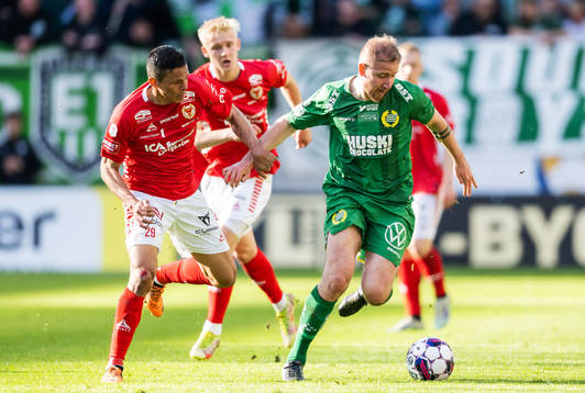 Kalmars Romario Pereira Sipiao och Hammarbys Darijan Bojanic