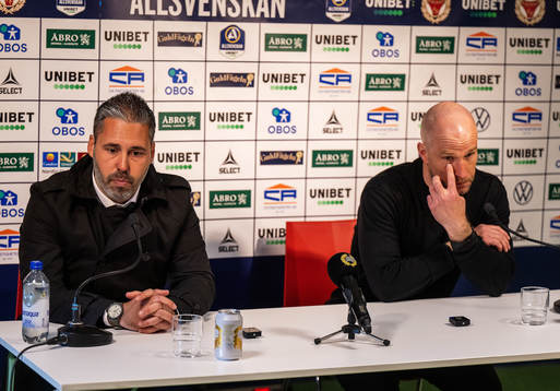 Hammarbys tränare Martí Cifuentes och Kalmars tränare