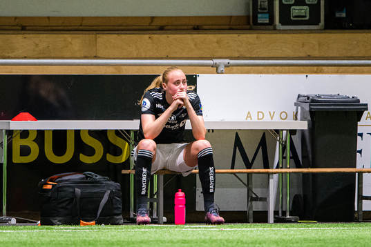 Emilie Bragstad of Rosenborg looks dejected
