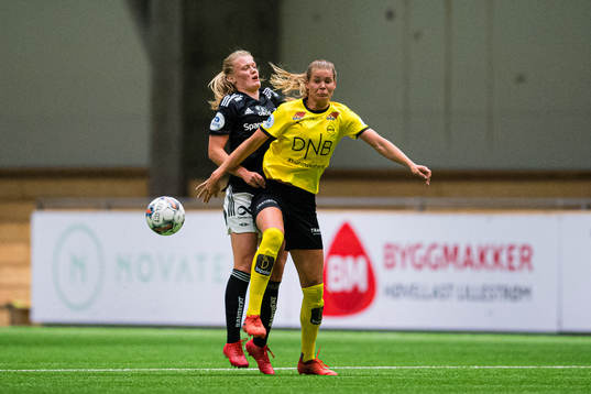 Mathilde Hauge Harviken of Rosenborg and Nina Alexandra
