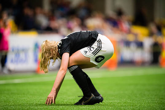 Synne Amdahl Brønstad of Rosenborg looks dejected