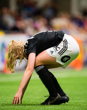 Synne Amdahl Brønstad of Rosenborg looks dejected