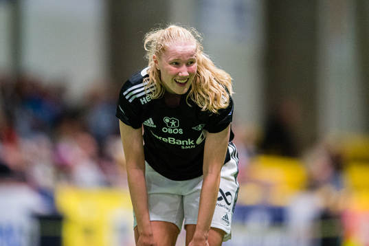 Synne Amdahl Brønstad of Rosenborg looks dejected