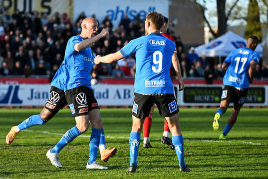 Halmstads Andreas Johansson jublar