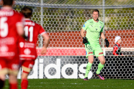 Halmstads målvakt Malkolm Nilsson Säfqvist