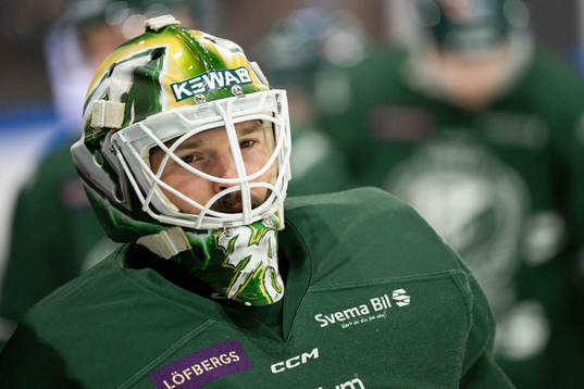 Färjestads målvakt Dominik Furch