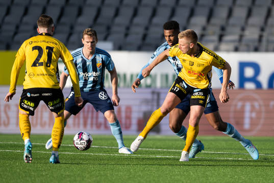 Elfsborgs Per Frick och Djurgårdens Isak Hien