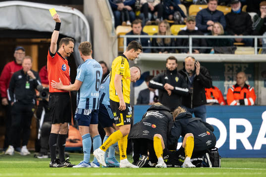 Djurgårdens Rasmus Schüller varnas