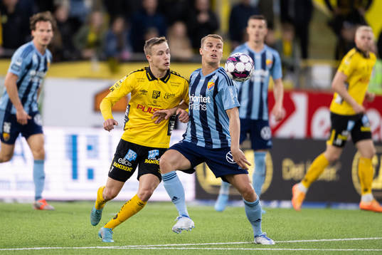 Elfsborgs Jacob Ondrejka och Djurgårdens Hampus Finndell