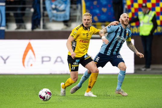 Elfsborgs Per Frick och Djurgårdens Magnus Eriksson