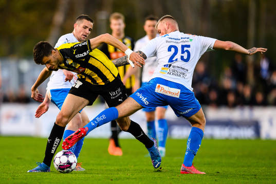 Häckens Alexander Jeremejeff och Värnamos Victor Eriksson