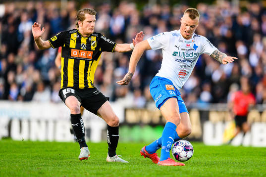 Häckens Erik Friberg och Värnamos Victor Eriksson