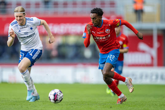 IFK Norrköpings Daniel Fritz Eid och Helsingborgs Taha Ali