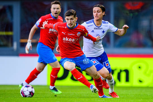 Helsingborgs Armin Gigovic och IFK Norrköpings Jonathan
