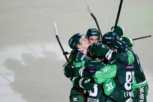 Färjestads Gustav Rydahl, Joakim Nygård och Theodor