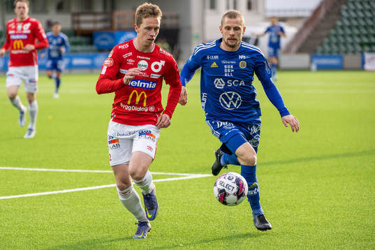 Degerfors Erik Lindell och Sundsvalls Erik Andersson
