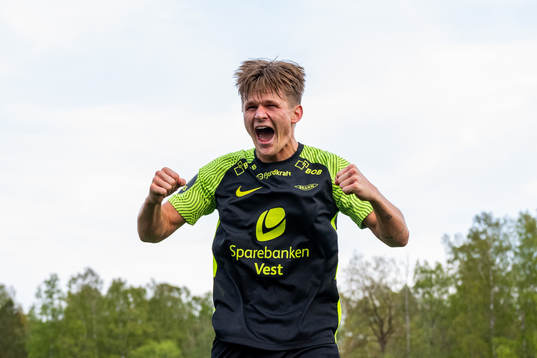 David Møller Wolfe of Brann celebrates