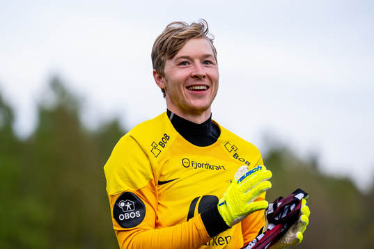 Goalkeeper Mathias Dyngeland of Brann