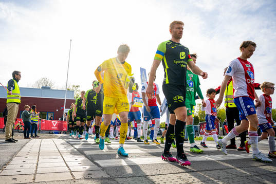 Goalkeeper Mathias Dyngeland and Sivert Heltne Nilsen of