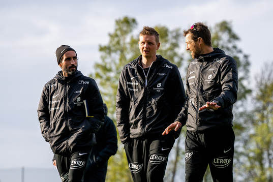 Hassan El Fakiri, Erik Huseklepp and Eirik Horneland, head