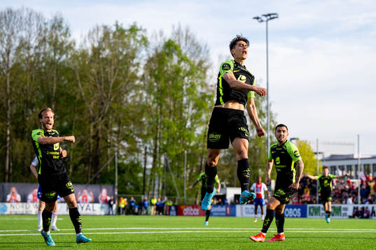 Svenn Crone of Brann celebrates