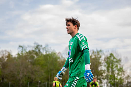 Goalkeeper Jonas Vatne Brauti of KFUM