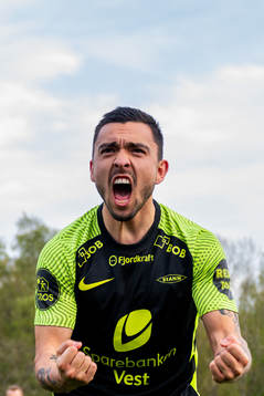 Niklas Castro of Brann celebrates