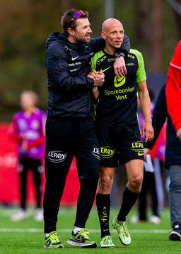 Eirik Horneland, head coach of Brann, and Ruben Kristiansen
