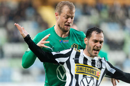 Jönköpings Sebastian Crona och Landskronas Alexander Tkacz