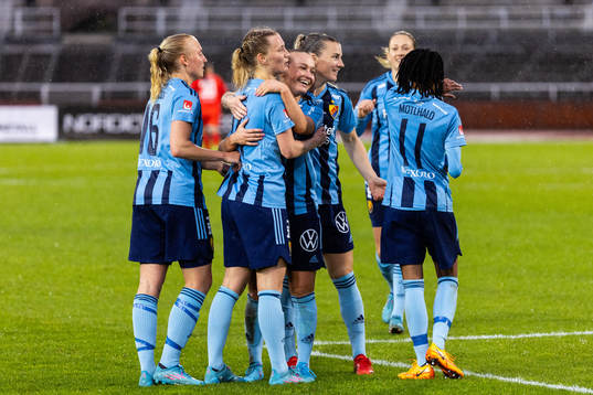 Djurgårdens spelare jublar