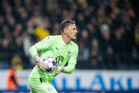 Malmö FFs målvakt Johan Dahlin