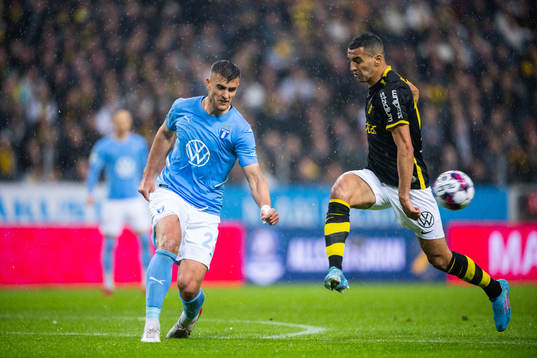 under fotbollsmatchen i Allsvenskan mellan AIK och Malmö FF