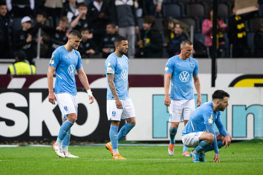 Malmö FFs Matej Chalus, Sergio Pena, Eric Larsson och