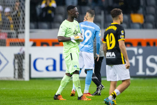 Malmö FFs Ismael Diawara  deppar