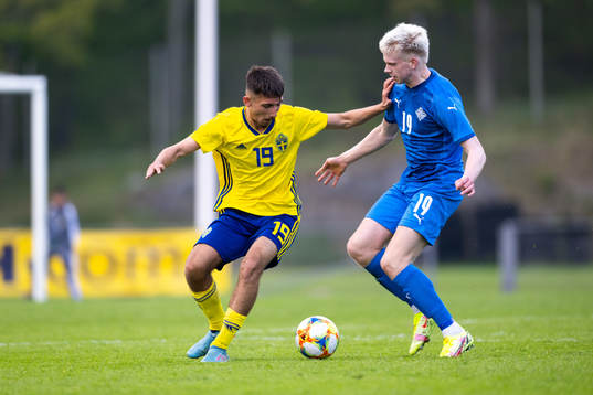 Sveriges Alexandru Ghita och Islands Kjartan Már