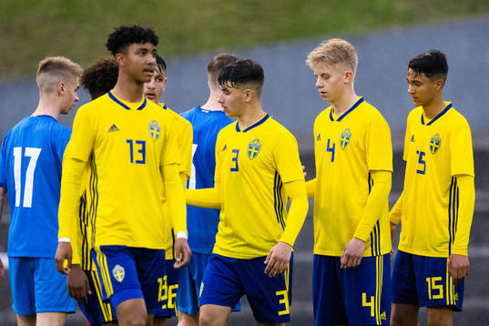 Sveriges Jayson Ezeb, Simeon Jovanovski, Måns Petersson,