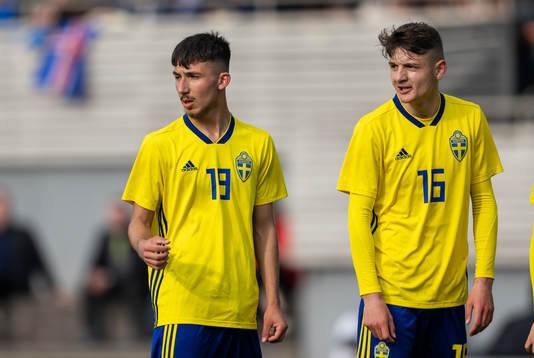 Sveriges Alexandru Ghita och Allen Smajic
