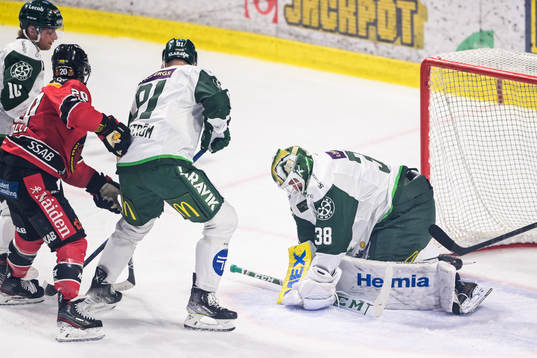 Färjestads målvakt Dominik Furch