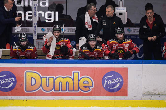 Luleås Konstantin Komarek, Joonas Rask och Linus Omark