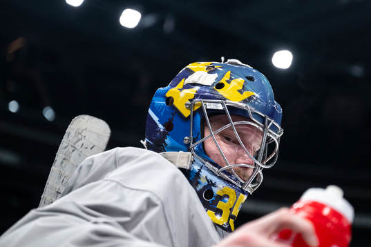 Goaltender Oscar Dansk