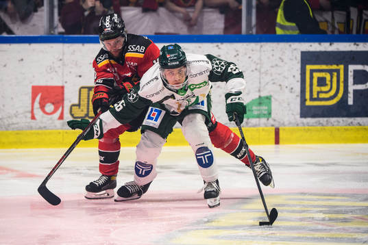 Luleås Einar Emanuelsson och Färjestads Joel Nyström