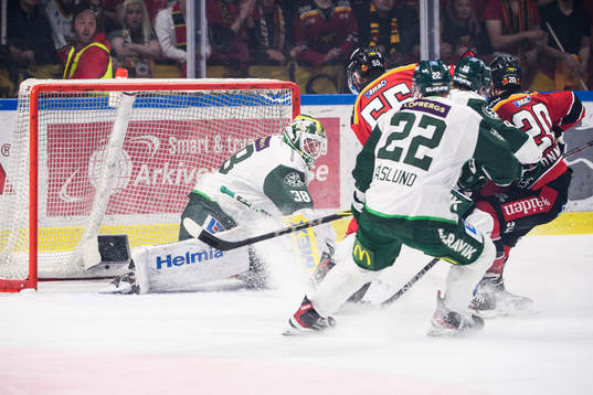 Färjestads målvakt Dominik Furch
