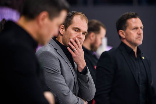 Färjestads tränare Tomas Mitell