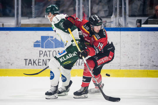 Färjestads Gustav Rydahl och Luleås Jonas Berglund