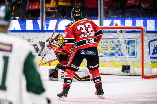 Luleås målvakt Joel Lassinantti släpper in 0-1