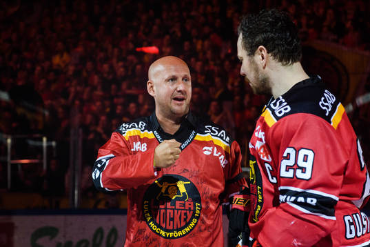 MAX VD Richard Bergfors och Luleås lagkapten Erik