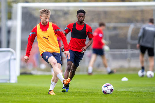 Andreas Landgren och Joseph Amoako