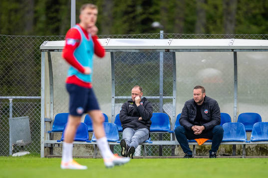 Sportchef Andreas Granqvist och klubbdirektör Joel Sandborg